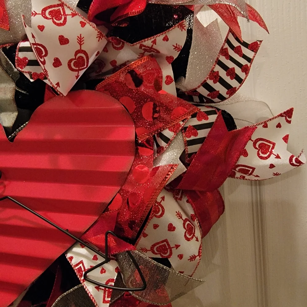 Double Heart Valentine Love Wreath